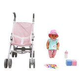 Muñeca con Coche y Accesorios 12 pulgadas